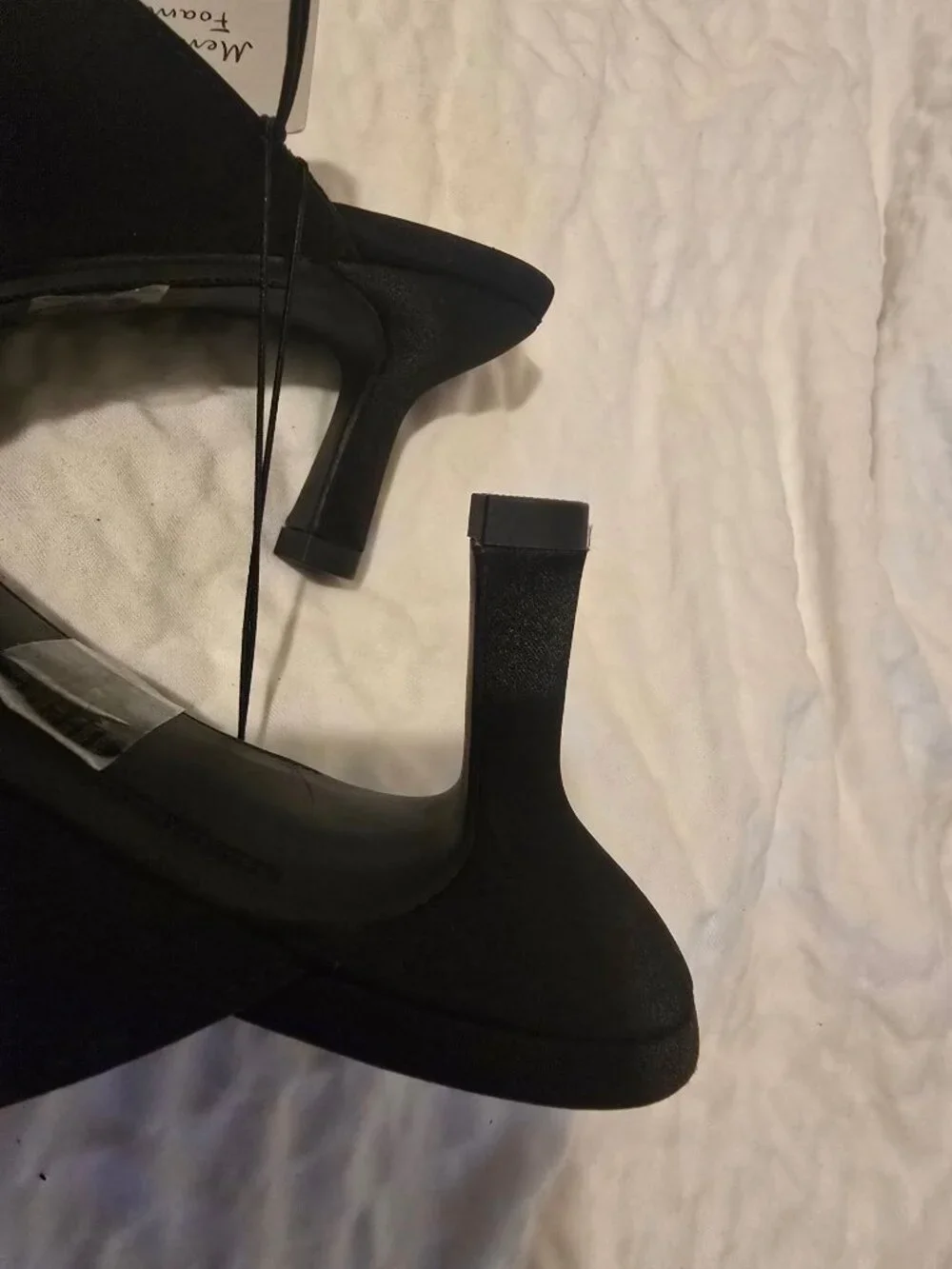 Women’s Katia Heels with Memory Foam Insole - a New Day™ Black 7 Boxed - Picture 6 of 8